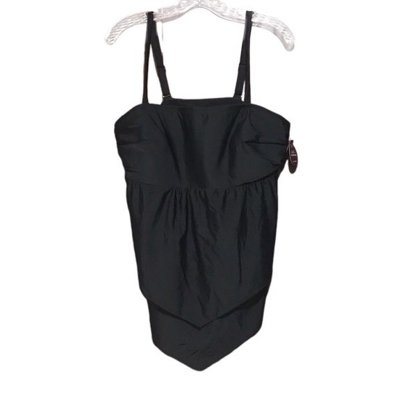 Cacique Swim Top Black size 18 - Picture 1 of 5